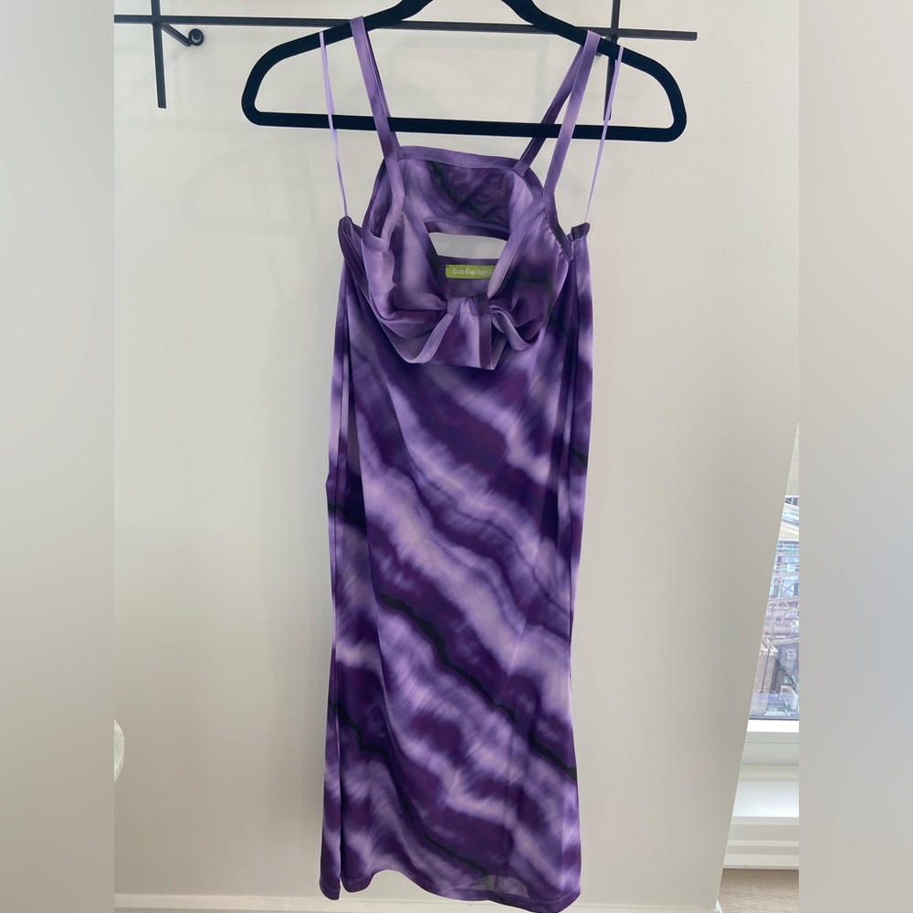Cult Gaia Bratz Collab purple dye dress